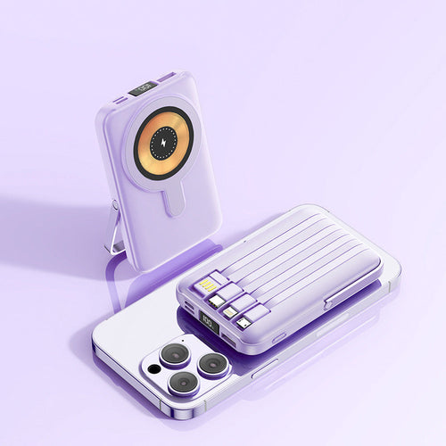 Large Capacity Power Bank with Magnetic Shell and Trendy Design