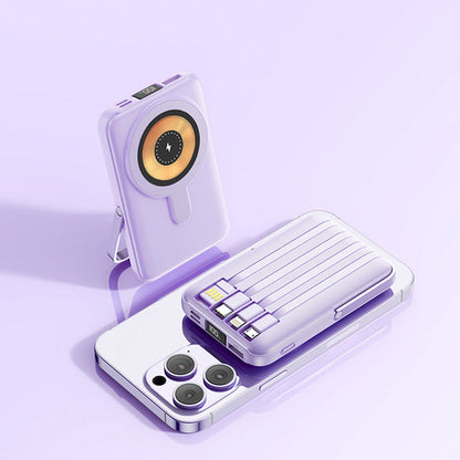 Large Capacity Power Bank with Magnetic Shell and Trendy Design