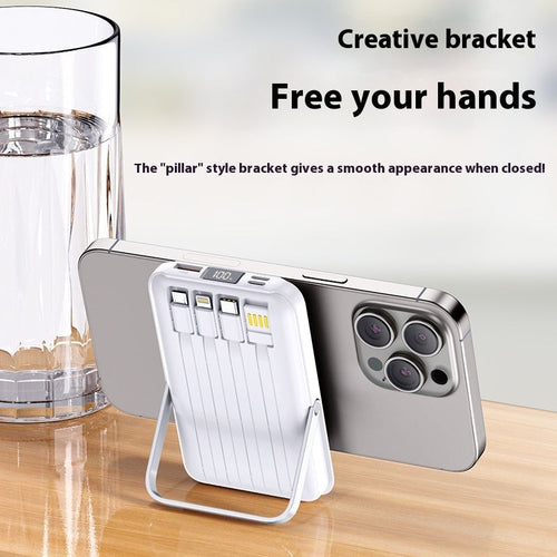 Large Capacity Power Bank with Magnetic Shell and Trendy Design